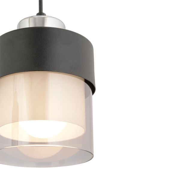 Boris Tekli Siyah-Krom Modern Sarkıt Mutfak Salon Sarkıt Avize