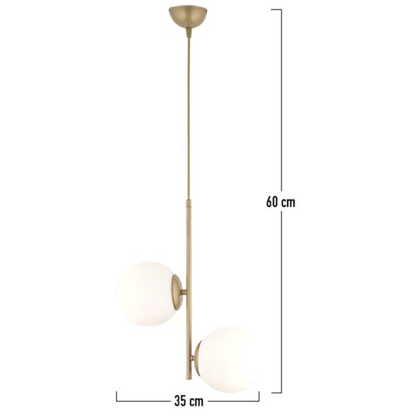 Malibu 2 Li Eskitme Modern Genç Odası Mutfak Salon Avize