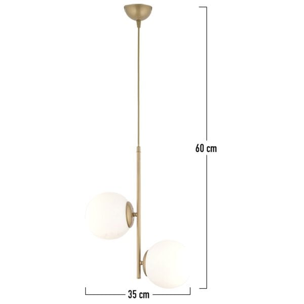 Malibu 2 Li Eskitme Modern Genç Odası Mutfak Salon Avize