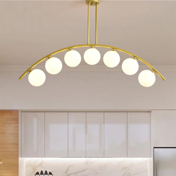 Fralde 7 Li Gold Modern Mutfak Cafe Restoran için Uygun Retro Salon Avize