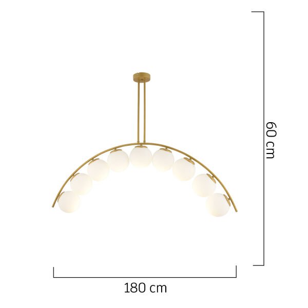 Fralde 9 Lu Gold Modern Mutfak Cafe Restoran için Uygun Retro Salon Avize