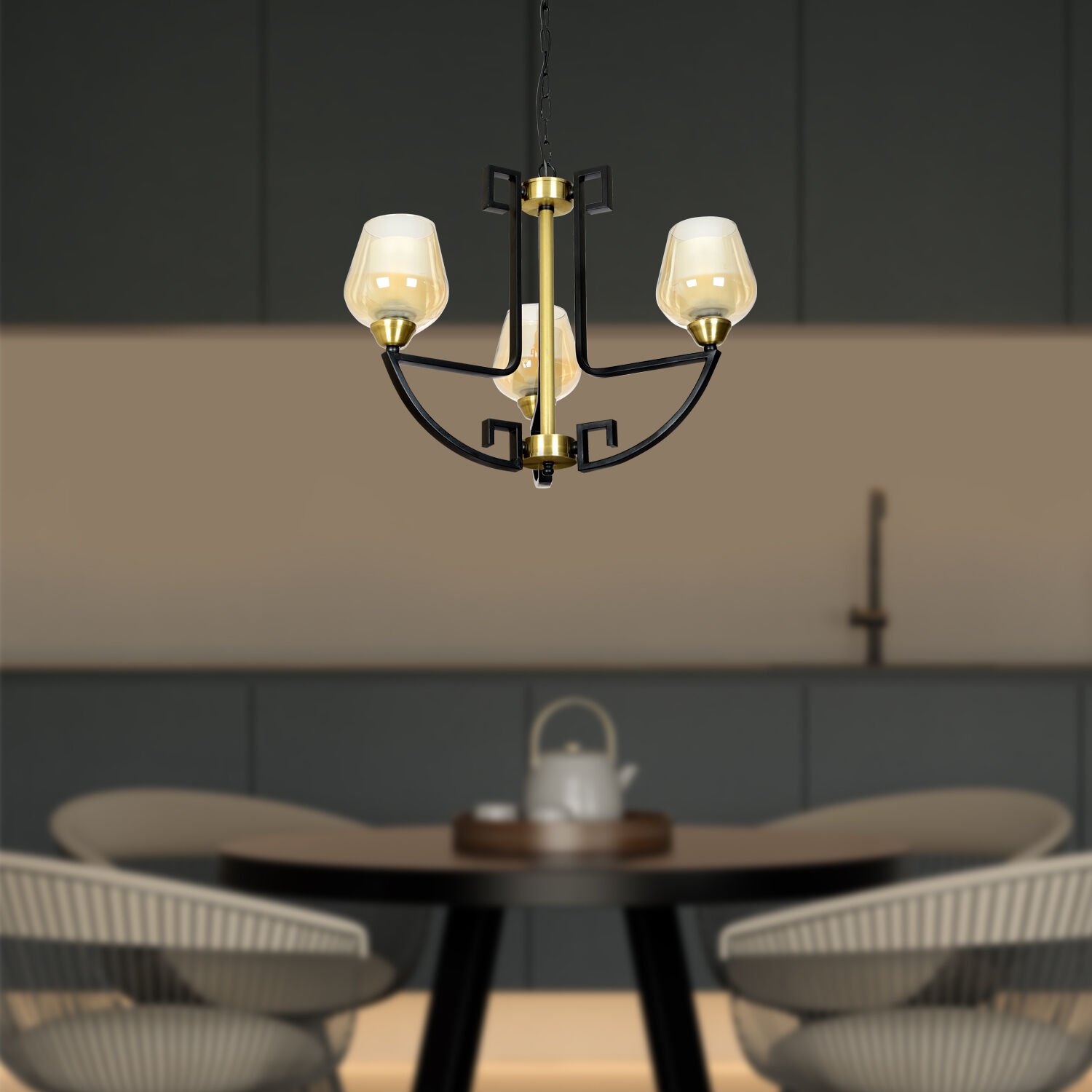 Nevada 3Lü Modern Genç Odası Retro Salon Avize