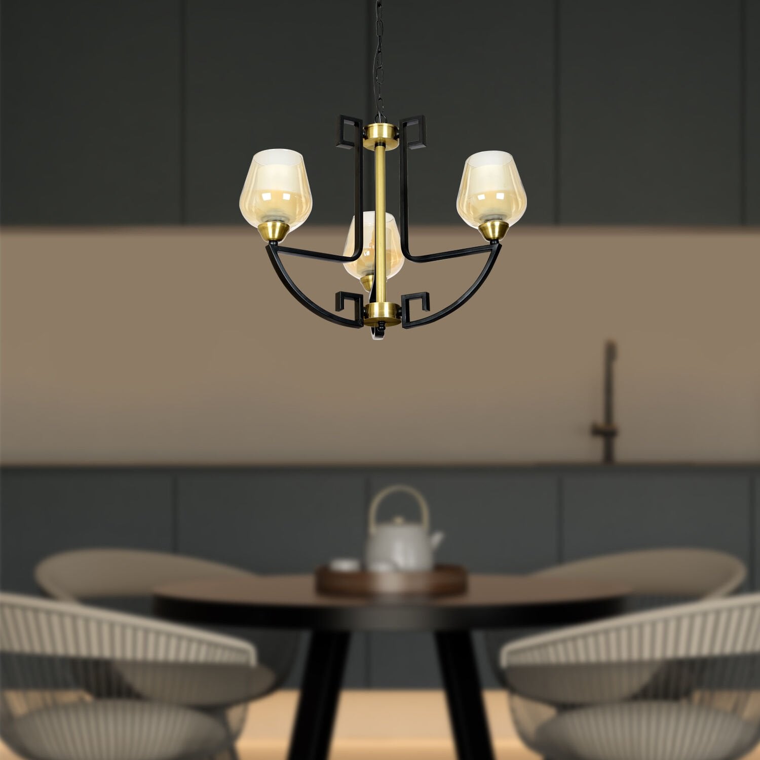 Nevada 3Lü Modern Genç Odası Retro Salon Avize