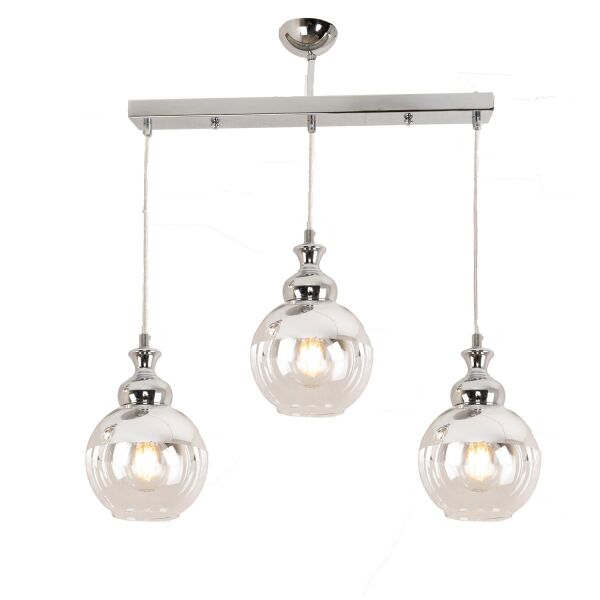 Leon 3 Lü Sıralı Krom Sarkıt Spor- Salonavize