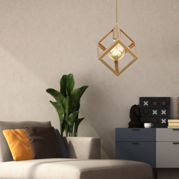 Cup Tekli Eskitme Boyalı Modern Sarkıt Mutfak Salon Sarkıt Avize