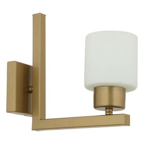 Torqu Eskitme Boyalı Beyaz Camlı Duvar Lambası Yatak Odası-Yatak Başı-Banyo İçin Modern Aplik