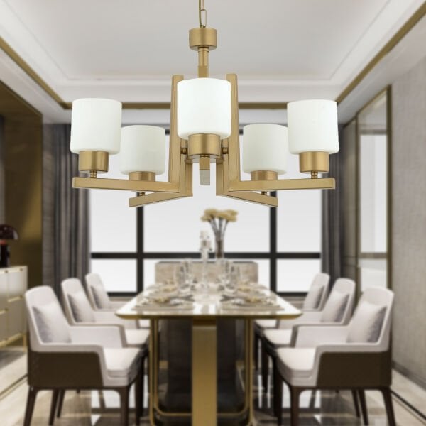 Torqu 5 Li Eskitme Boyalı Modern Genç Odası Yatak Odası Salon Avize