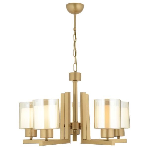 Tisse 5 Li Eskitme Boyalı Çift Camlı Modern Genç Odası Yatak Odası Salon Avize