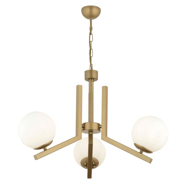 Morgan 3 Lü Komple Eskitme Boyalı Beyaz Camlı Modern Genç Odası Yatak Odası Salon Avize