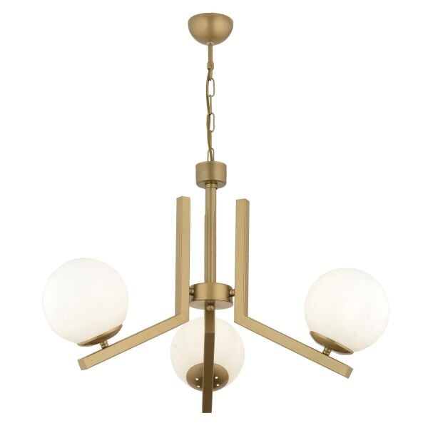 Morgan 3 Lü Komple Eskitme Boyalı Beyaz Camlı Modern Genç Odası Yatak Odası Salon Avize