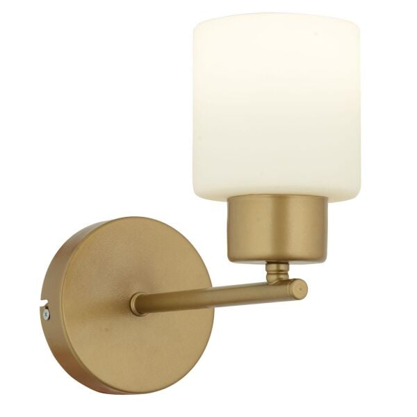 Lima Eskitme Beyaz Cam Duvar Lambası Yatak Odası-Yatak Başı-Banyo İçin Modern Aplik