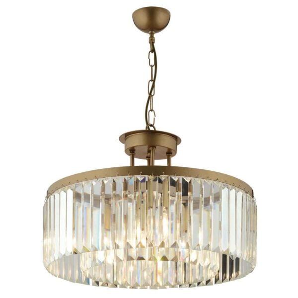 Kanvas 45'Lik Eskitme Kristalli Taşlı Modern Tasarım Kristal Salon Avize
