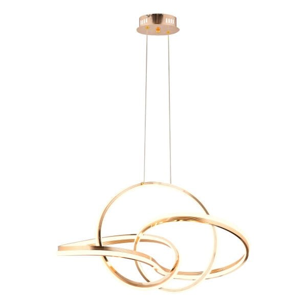 Pireal Tekli Gold Ledli Modern Koridor, Yatak Odası Salon Sarkıt Led Avize