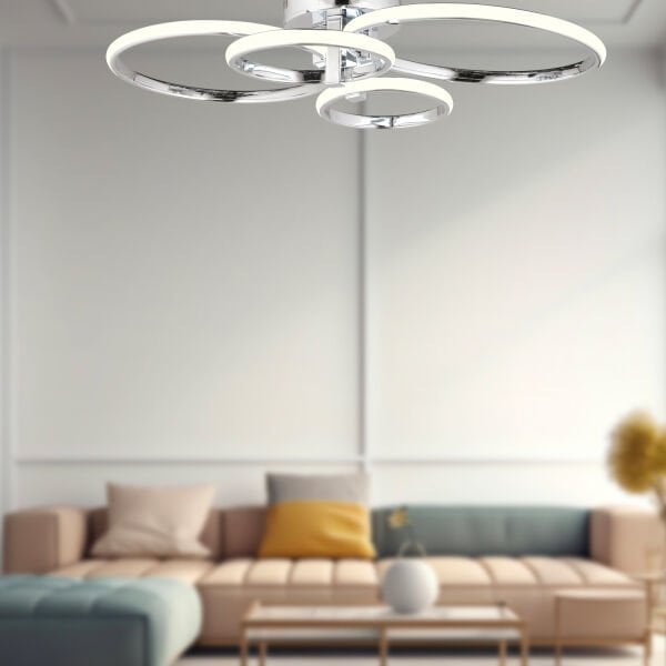 Toronto Krom Sarkıt Modern Mutfak Banyo Salon Led Avize