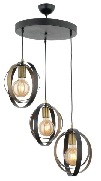 Avanos 3Lü Spor Modern Ofis Avizeleri Retro Sarkıt Mutfak Salon Sarkıt Avize