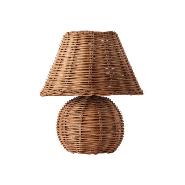 Gırona Rattan Hasır Abajur Masa Lambası