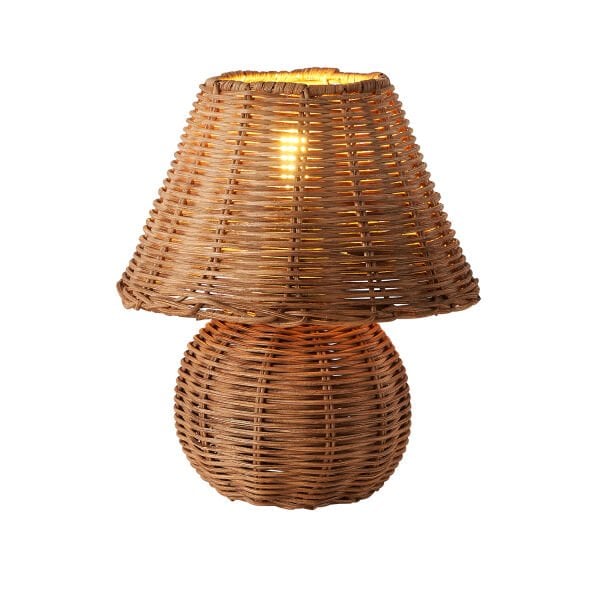 Gırona Rattan Hasır Abajur Masa Lambası