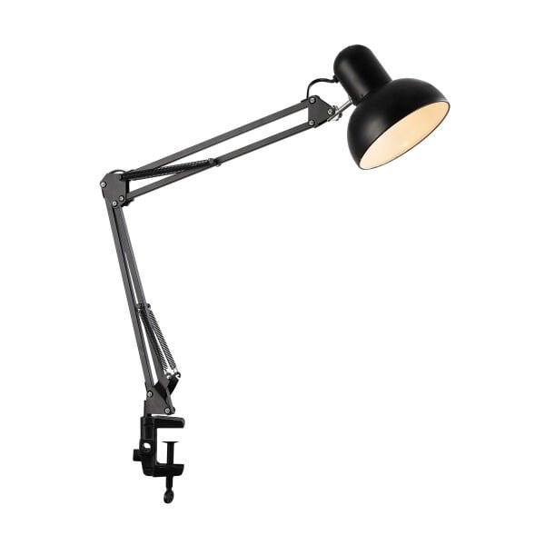 Perro Mandallı Siyah Ders Çalışma Masası Lambası