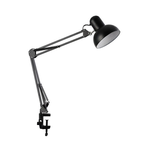 Perro Mandallı Siyah Ders Çalışma Masası Lambası