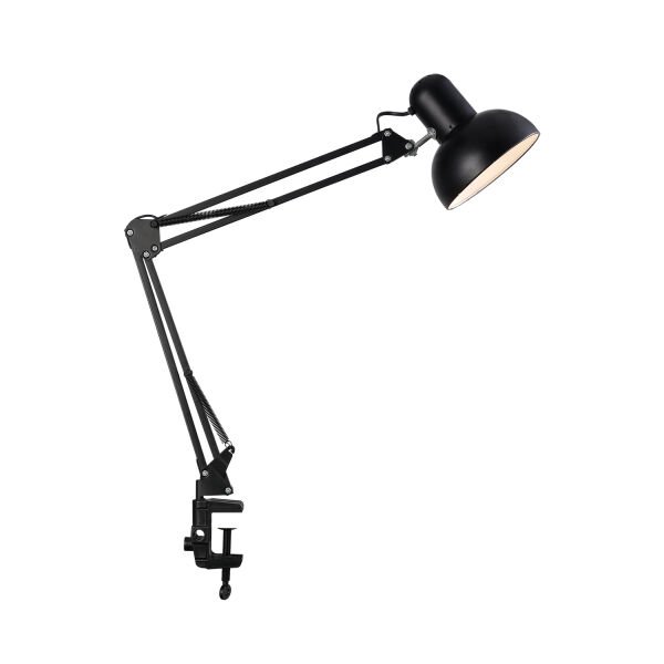 Perro Mandallı Siyah Ders Çalışma Masası Lambası