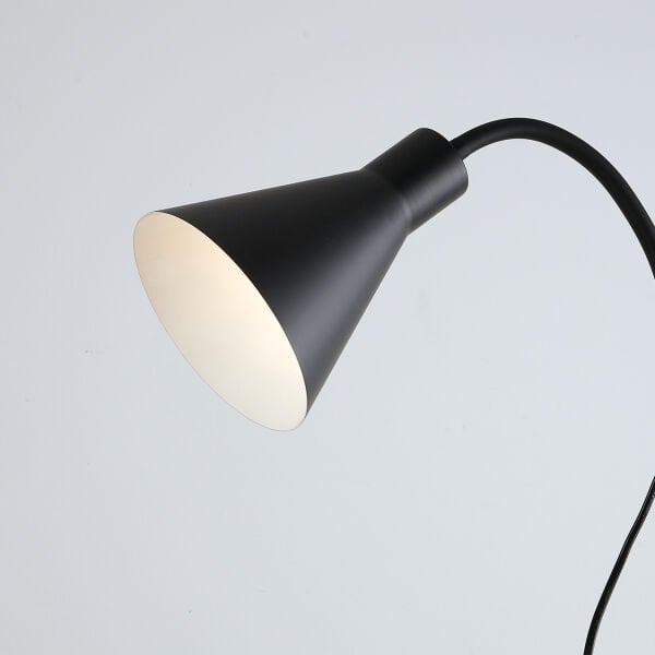 Testa Metal Oynar Başlıklı Ayaklı Abajur Siyah Lambader