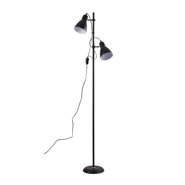 Zenith Metal Oynar Başlıklı Siyah 2'Li Lambader