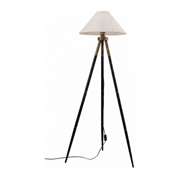 Cosby Siyah-Eskitme Kaplamalı Tripod Metal 3 Ayaklı Lambader