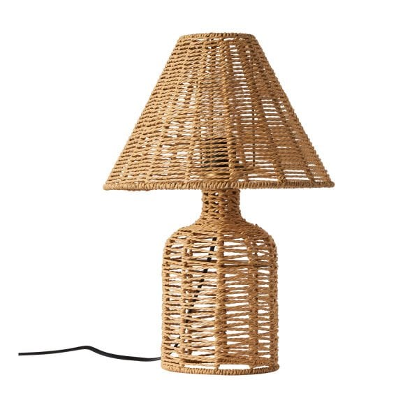 Mateo İpli Rattan Hasır Abajur