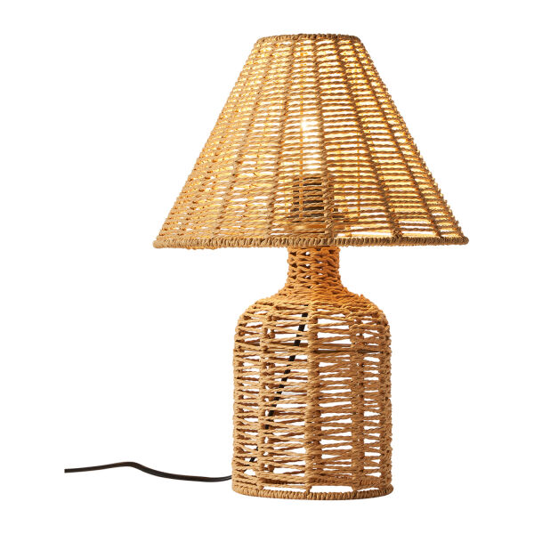 Mateo İpli Rattan Hasır Abajur