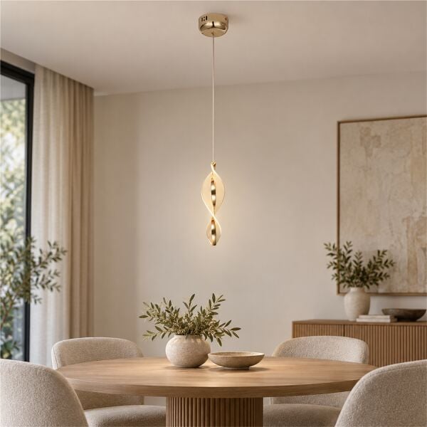 Gupse Tekli 11 watt Ledli Modern Tasarım Oturma Odası Salon Avize