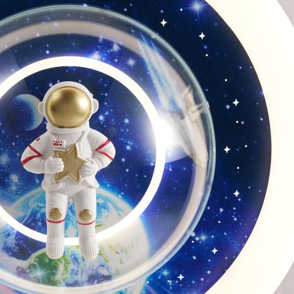 Mıtro Ledli Astoronot Desenli Plafonyer Çocuk Odası Avize