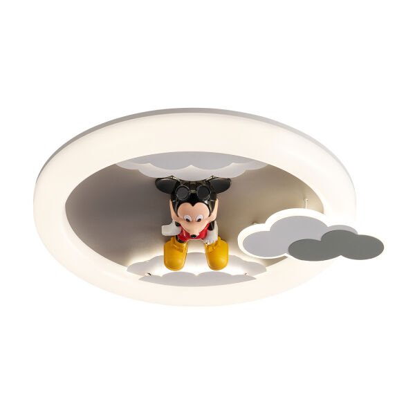 Moddy Ledli Mickey Desenli Plafonyer Çocuk Odası Avize
