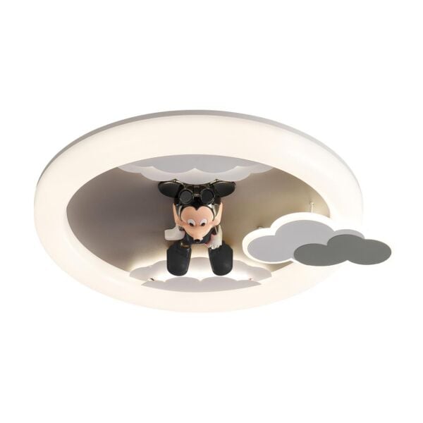 Moddy Ledli Mickey Desenli Plafonyer Çocuk Odası Avize