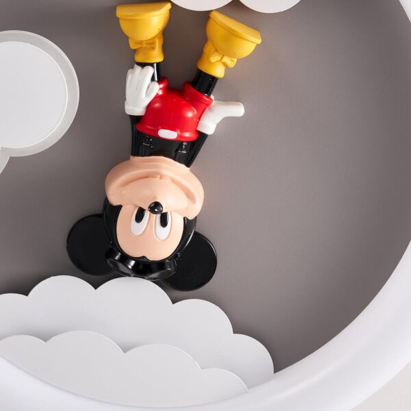 Moddy Ledli Mickey Desenli Plafonyer Çocuk Odası Avize