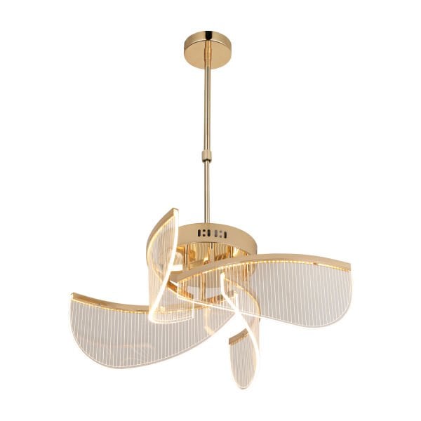 Robert 4 lü Yuvarlak 26 watt Ledli Modern Tasarım Oturma Odası Salon Avize