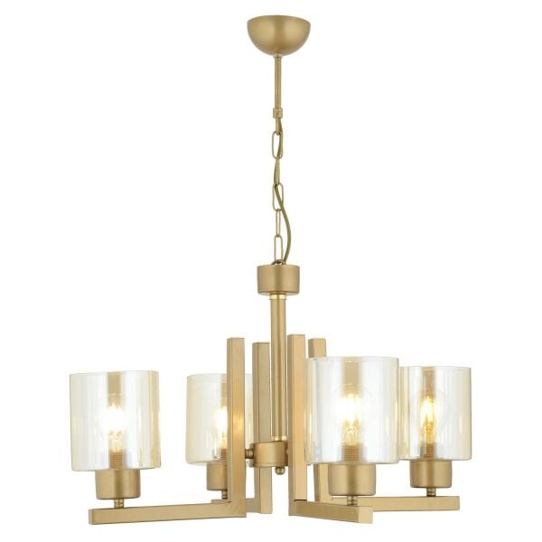 Tasse 4 Lü Eskitme Boyalı Avize Bal Camlı Modern Genç Odası Yatak Odası Salon Avize