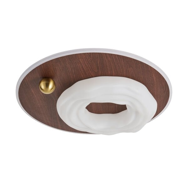 Noirre Ahşap Detaylı Plafonyer Ledli Avize