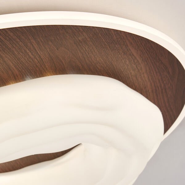 Noirre Ahşap Detaylı Plafonyer Ledli Avize