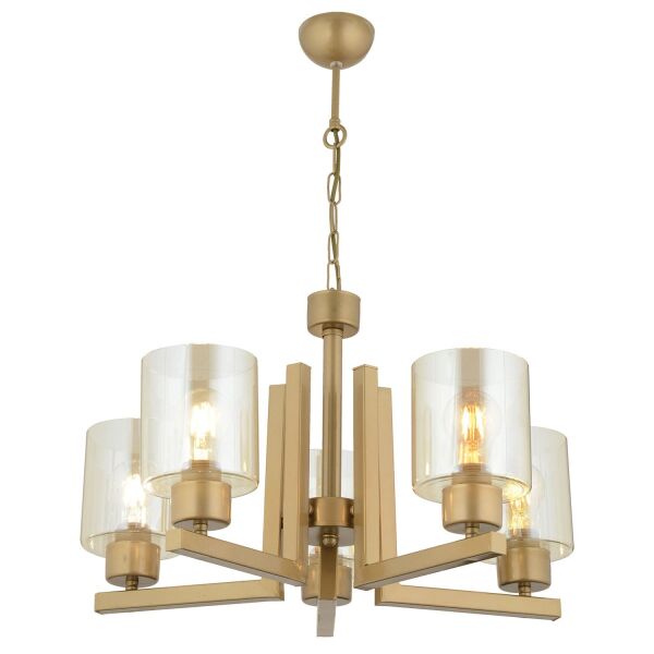 Tasse 5 Li Eskitme Boyalı Avize Bal Camlı Modern Genç Odası Yatak Odası Salon Avize