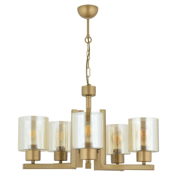 Tasse 5 Li Eskitme Boyalı Avize Bal Camlı Modern Genç Odası Yatak Odası Salon Avize