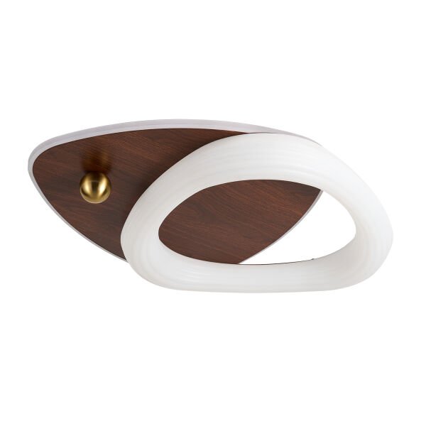 Trıplo Ahşap Detaylı Plafonyer Ledli Avize