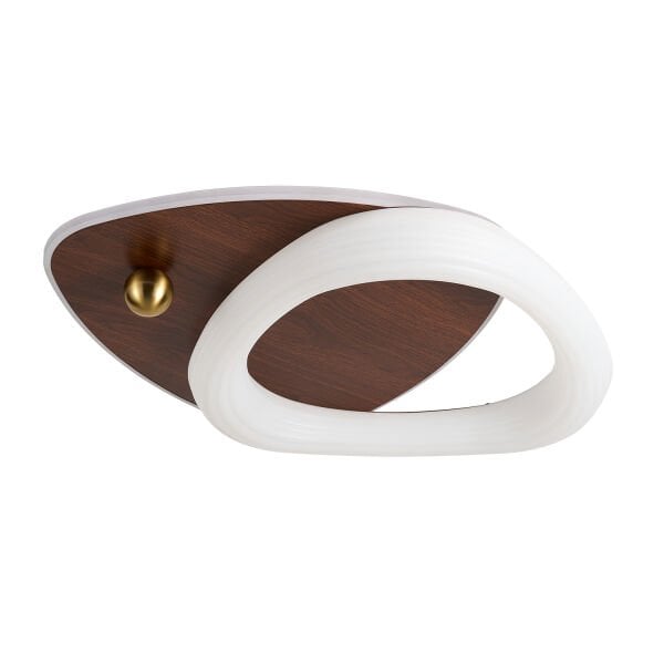 Trıplo Ahşap Detaylı Plafonyer Ledli Avize