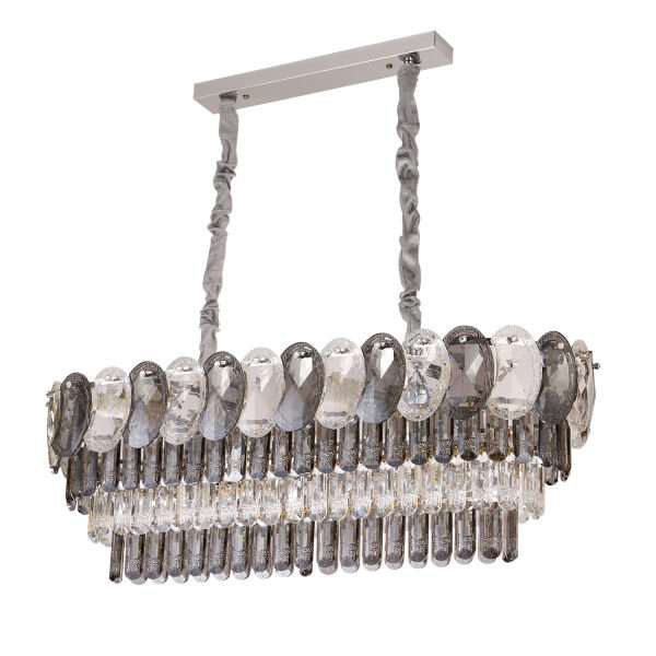 Sento 80'Lik Yemek Masası Üstü Sıralı Kristallli Avize