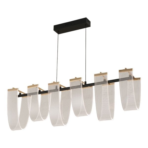 Rosalina 6 lı sıralı 24 watt Ledli Modern Tasarım Oturma Odası Salon Avize