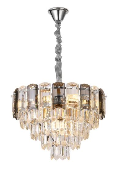 Colın 50'Lik Krom Kaplamalı Kristalli Avize