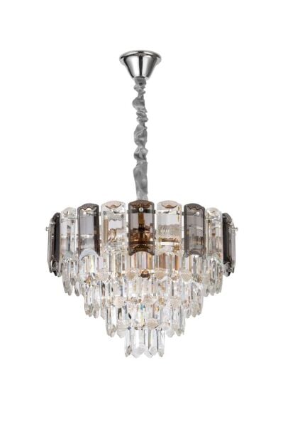 Colın 50'Lik Krom Kaplamalı Kristalli Avize