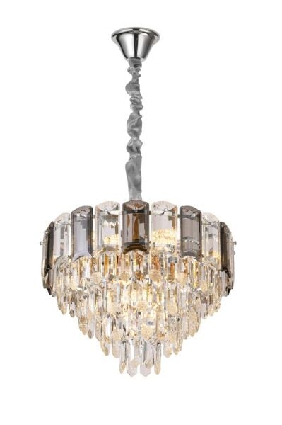 Colın 50'Lik Krom Kaplamalı Kristalli Avize