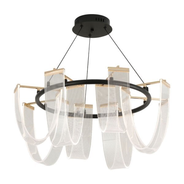 Rosalina 8 li Yuvarlak 24 watt Ledli Modern Tasarım Oturma Odası Salon Avize