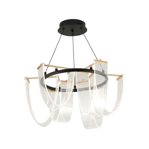 Rosalina 6 lı Yuvarlak 44 watt Ledli  Modern Tasarım Oturma Odası Salon Avize