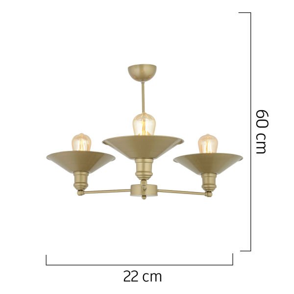 Yanko 3 Lü Eskitme Yukarı Bakar Modern Sarkıt Genç OdasıYatak odası Salon Avize